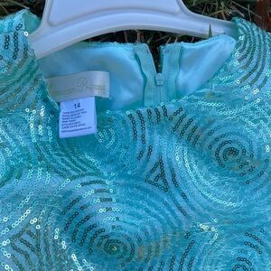 American Princess Turquoise Sequin Dress